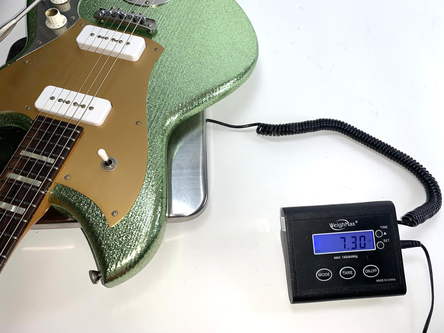 2026 NOVO Serus J Custom Coke Bottle Green Sparkle, Pine Body, Made in USA Relic