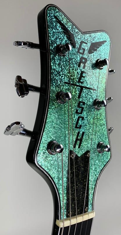 2015 Gretsch USA Custom Shop STEPHEN STERN G6136-CS DC Double Cut White Falcon Turquoise Sparkle 3-Pickup ONE-OFF!