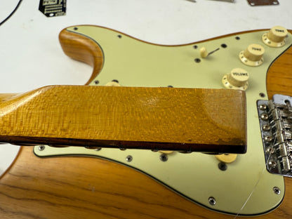 1960 Fender Stratocaster Ash Body Slab Board | Vintage Strat w Original Hard Case, Blond