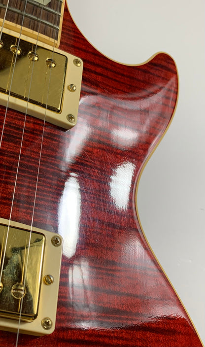 Gibson USA 50s Les Paul Standard Plus 2006 | Black Cherry Flametop Gold Hardware AA Top