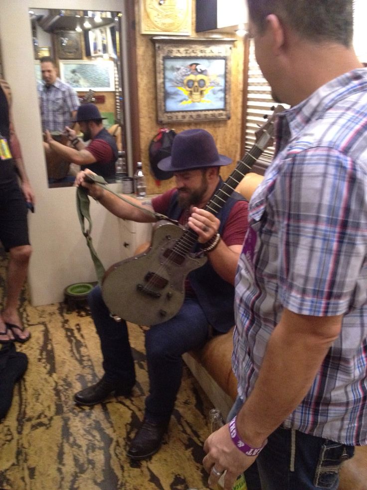 Schroeder WWII GI Radio Lane Guitar & Travel Guitar SET owned by Zac Brown Band