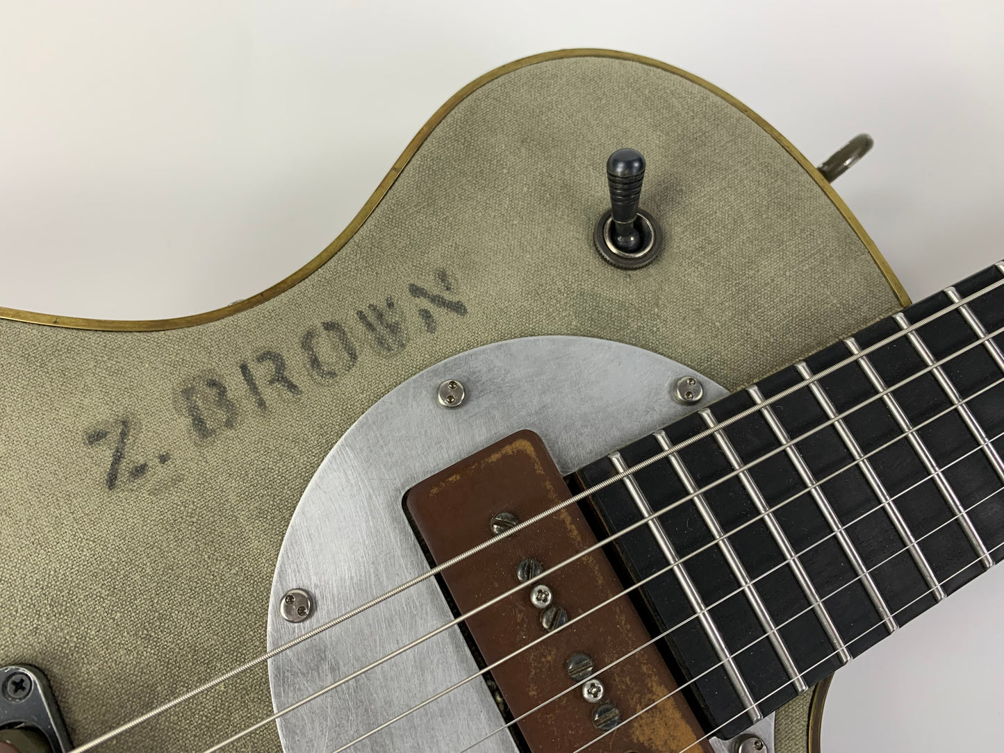 Schroeder WWII GI Radio Lane Guitar & Travel Guitar SET owned by Zac Brown Band
