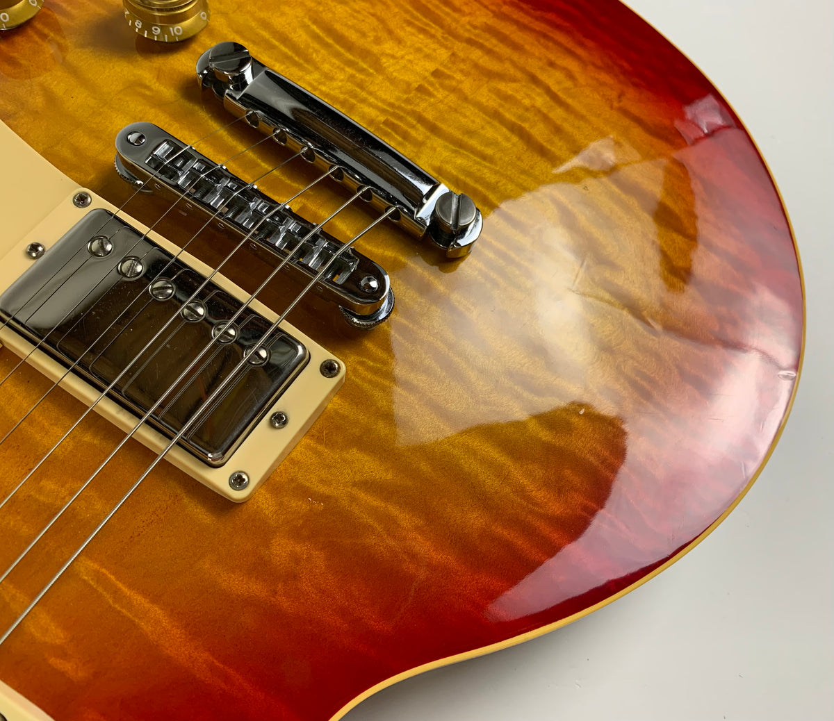 1986 Gibson Les Paul Standard | RARE 2-Piece FLAMETOP Cherry Sunburst UNIQUE