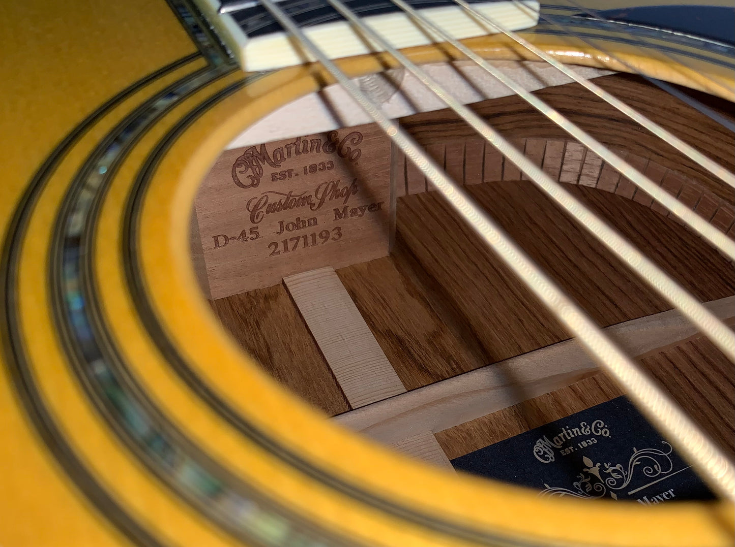 2018 Martin Custom Shop John Mayer D-45 Signature Model Signed Guatemalan Rosewood Engelmann Spruce