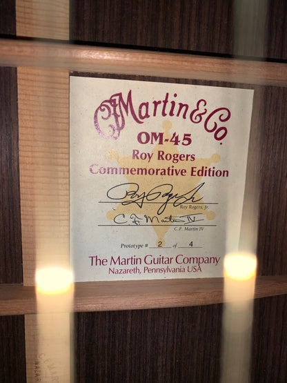 2005 Martin OM-45 Roy Rogers PROTOTYPE Limited Commemorative Edition #2 of 4 Made!