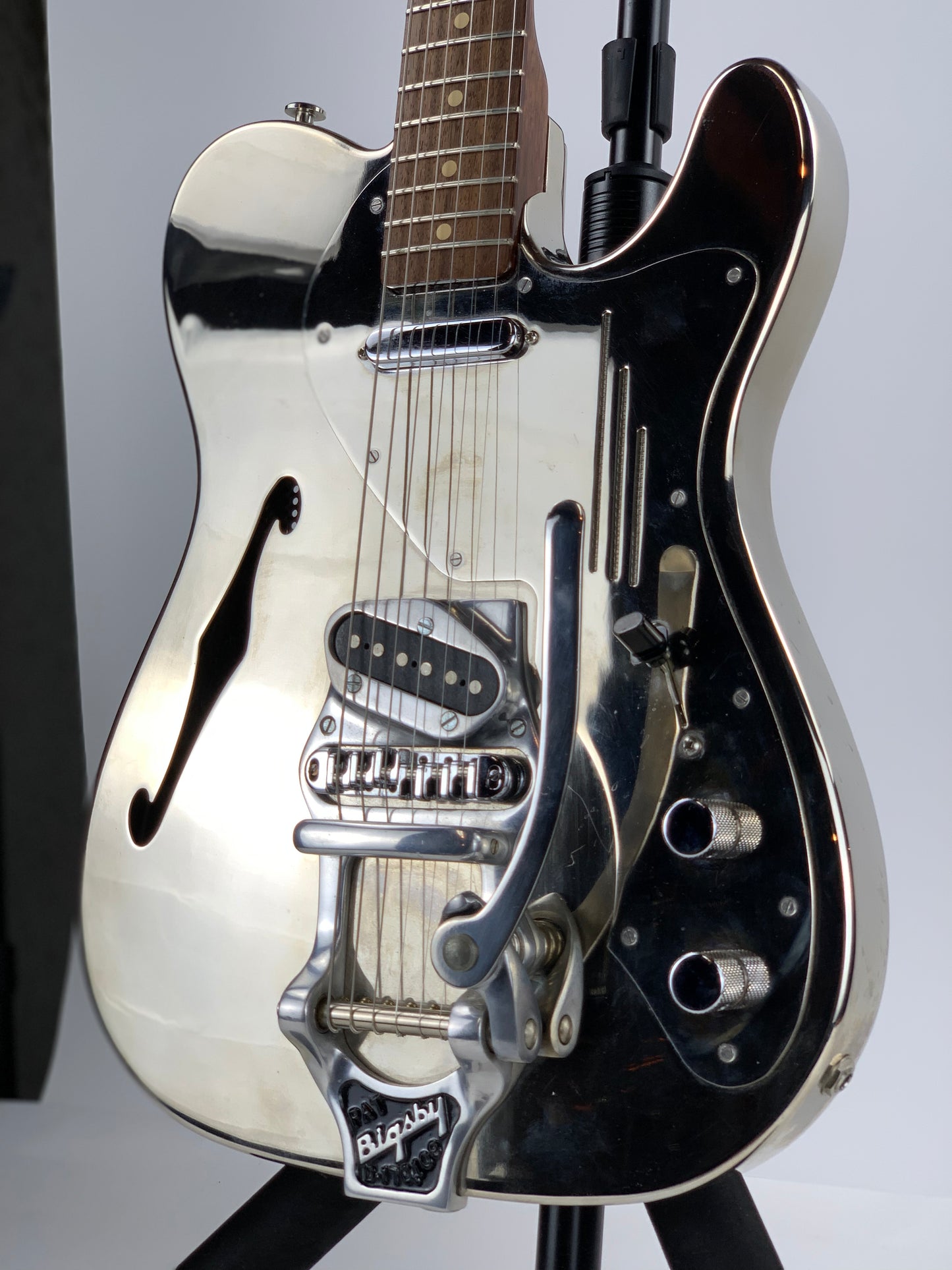 2003 James Trussart Bigsby Steelcaster Tele SHINY NICKEL Polished