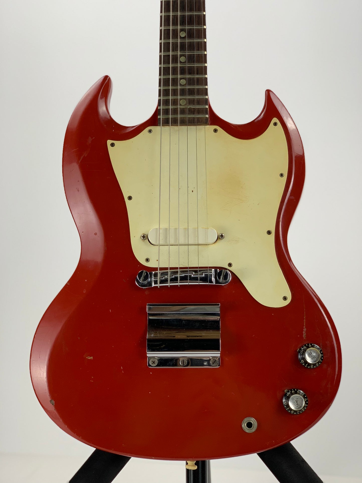 1967 Gibson SG Melody Maker Vintage Electric Guitar FIRE ENGINE RED | 100% Original Cardinal