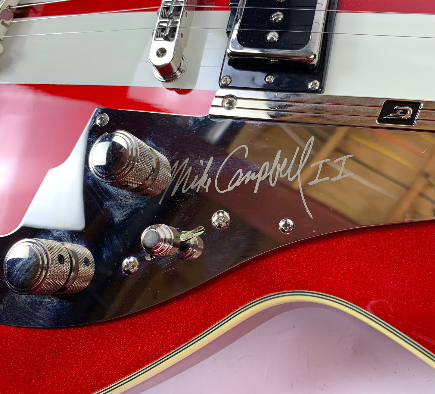 2022 Duesenberg Mike Campbell II Signature Model Double Cut Red w Racing Stripe