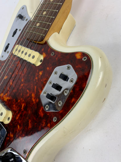 1962 Fender Jaguar Factory Custom Color OLYMPIC WHITE Pre-CBS w Original Brown Case & Strap