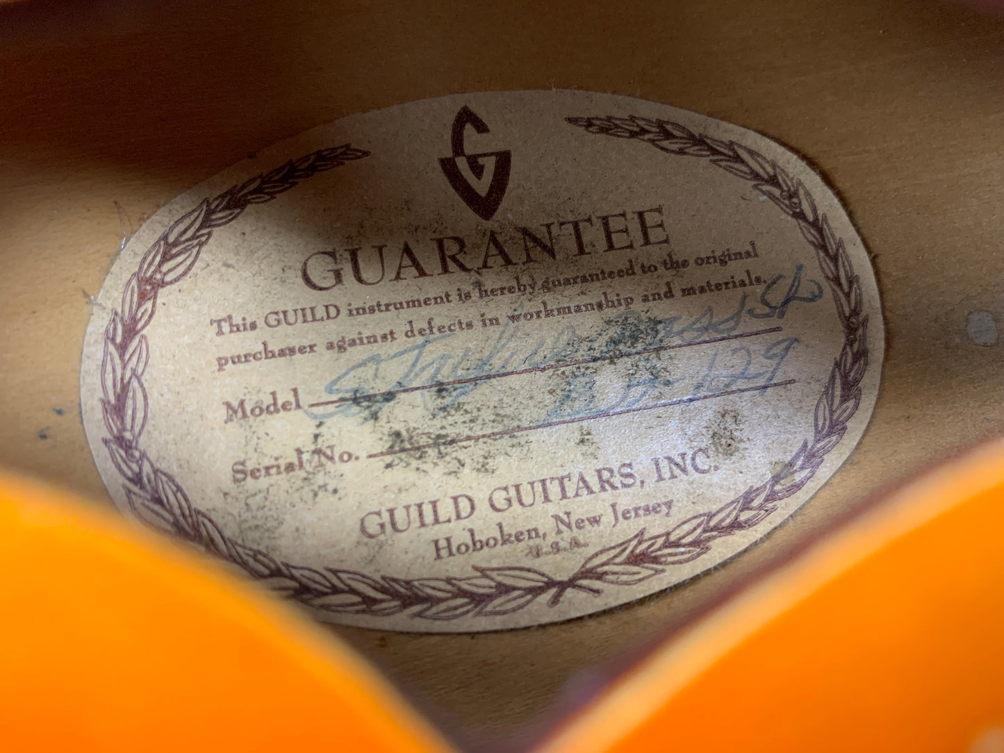 1965 Guild Starfire Bass Sunburst Hagstrom Bi-Sonic Pickup, Sounds Great!
