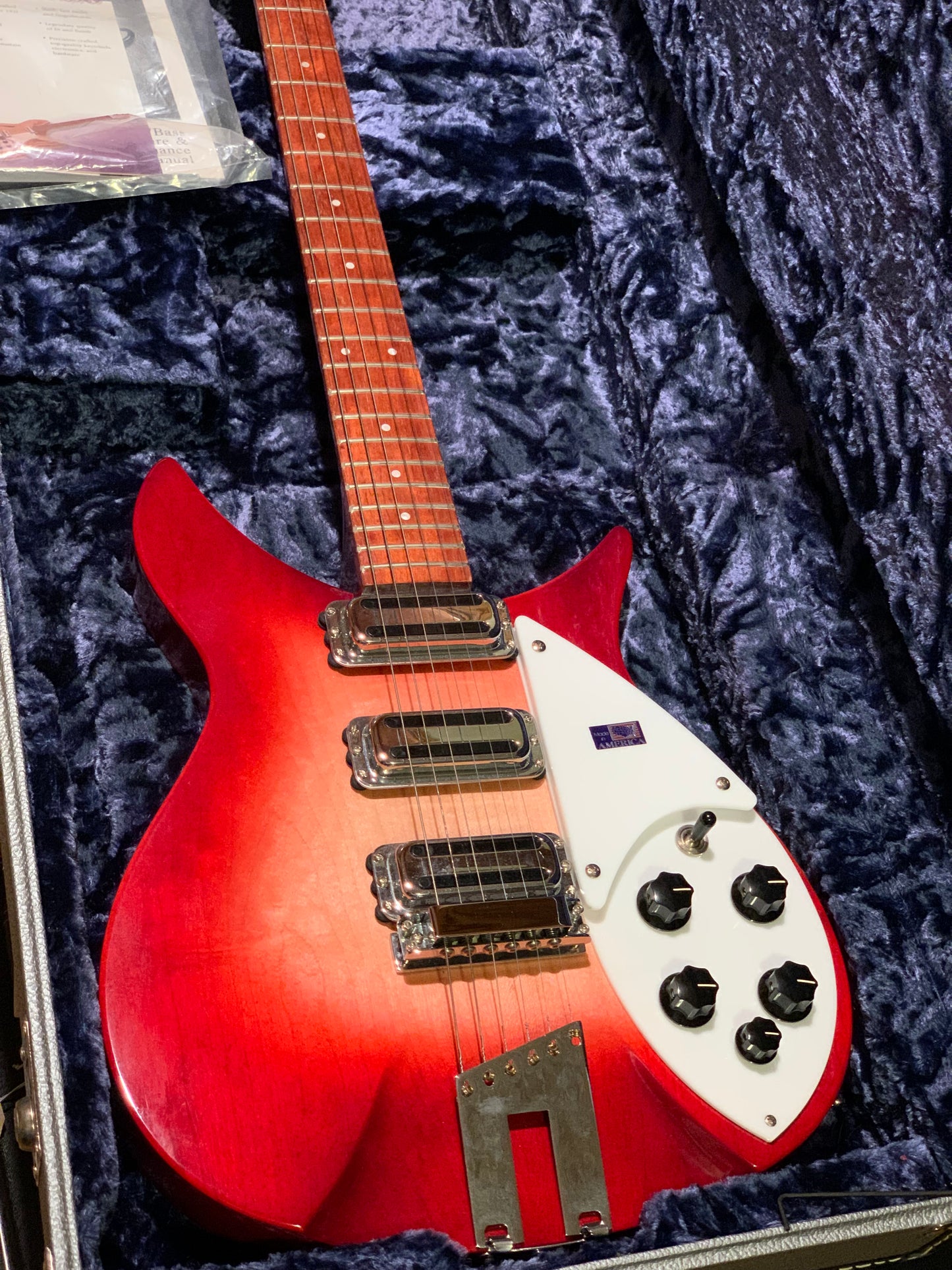 2002 Rickenbacker 350V63 FG Fireglo Toaster Pickup Reissue Long Scale