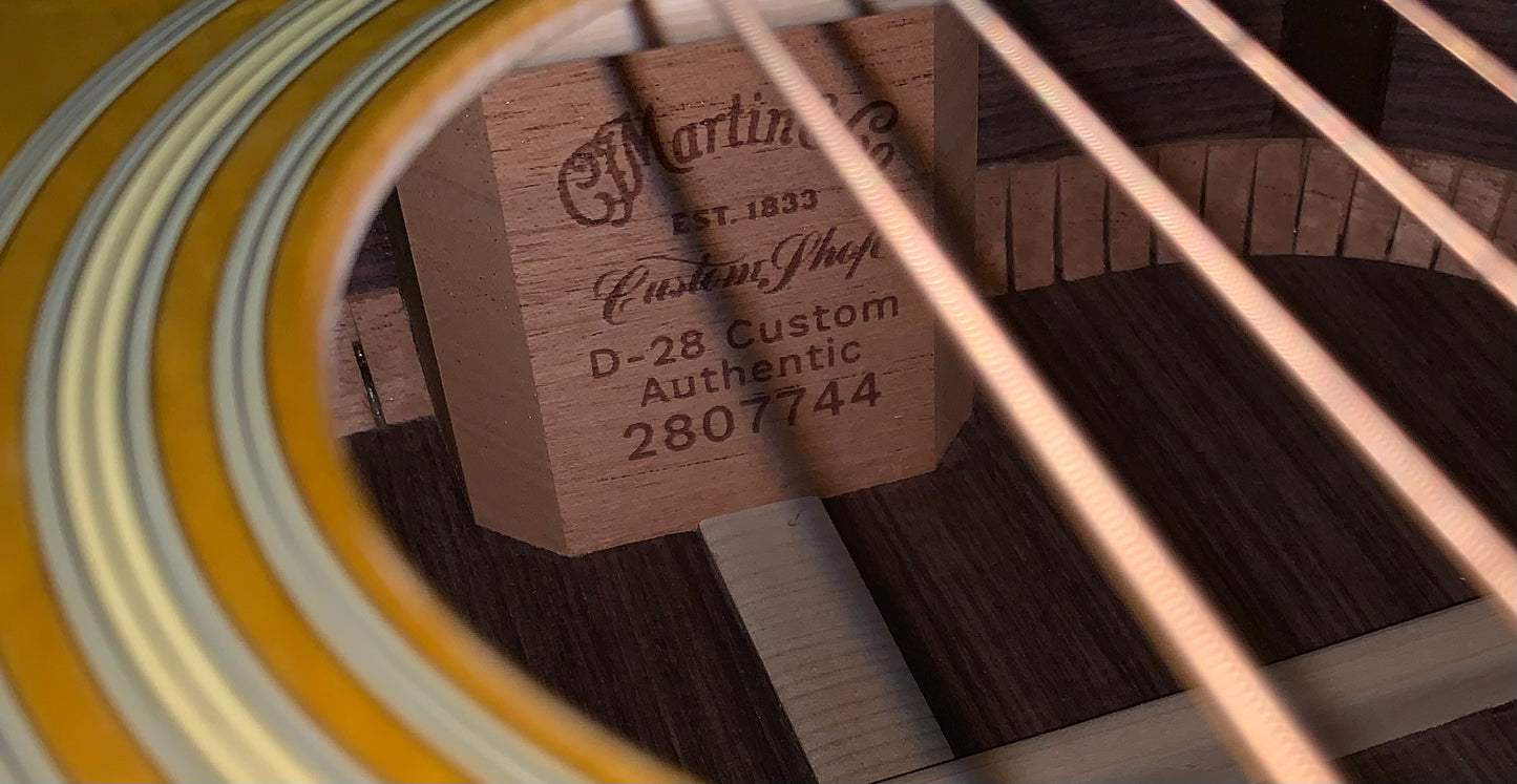 Martin Custom Shop D-28 1937 Authentic Stage 1 Aging Natural Aged Dreadnought Acoustic Guitar Adirondack