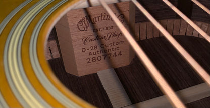 Martin Custom Shop D-28 1937 Authentic Stage 1 Aging Natural Aged Dreadnought Acoustic Guitar Adirondack