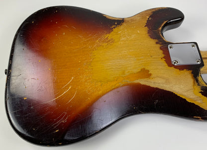 1959 Fender Precision Bass Anodized Gold Guard Sunburst 100% Original Vintage Maple Neck