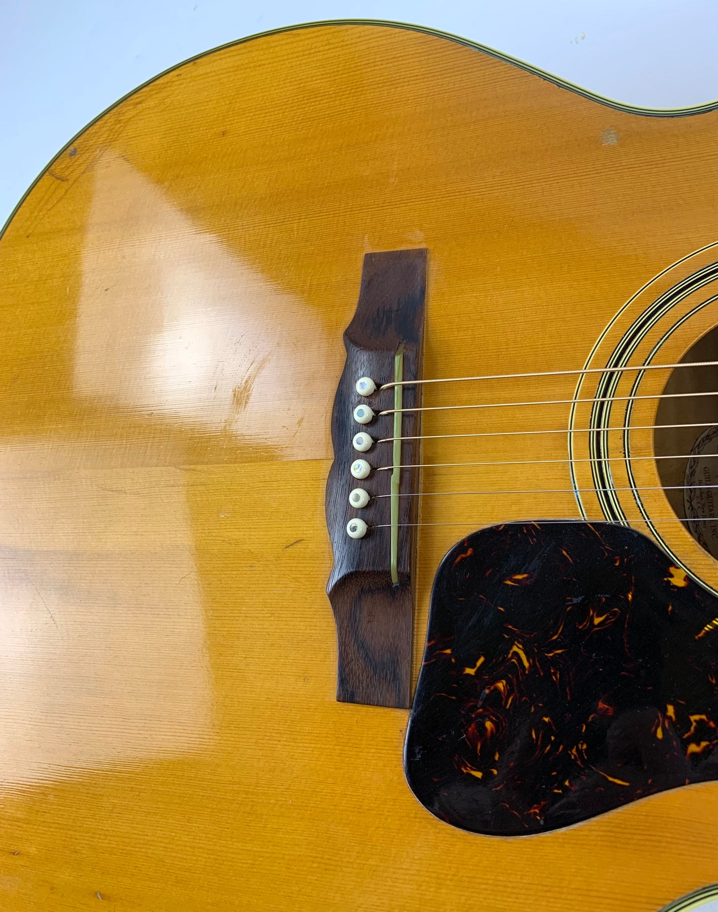 1968 Guild F-50 Natural Jumbo Flattop Jumbo Acoustic Guitar Figured Maple Vintage HOBOKEN MASTERPIECE
