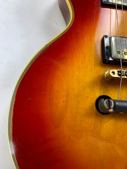 1973 Gibson Les Paul Custom Cherry Sunburst Vintage LP w Original Case Patent Sticker Humbuckers