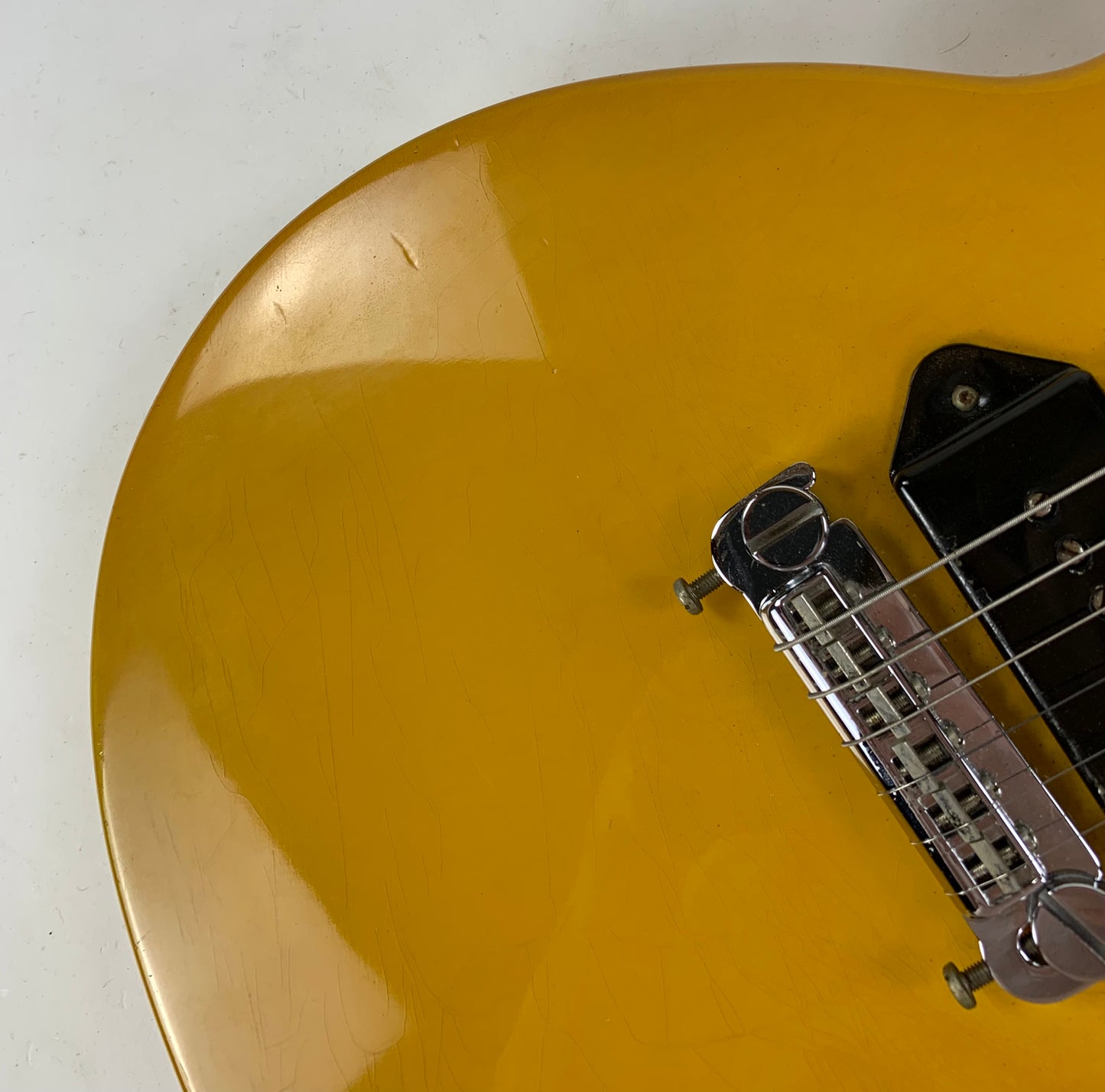 1988 Gibson Les Paul Junior TV Yellow Jr. w Original Chainsaw Case 1980s Vintage