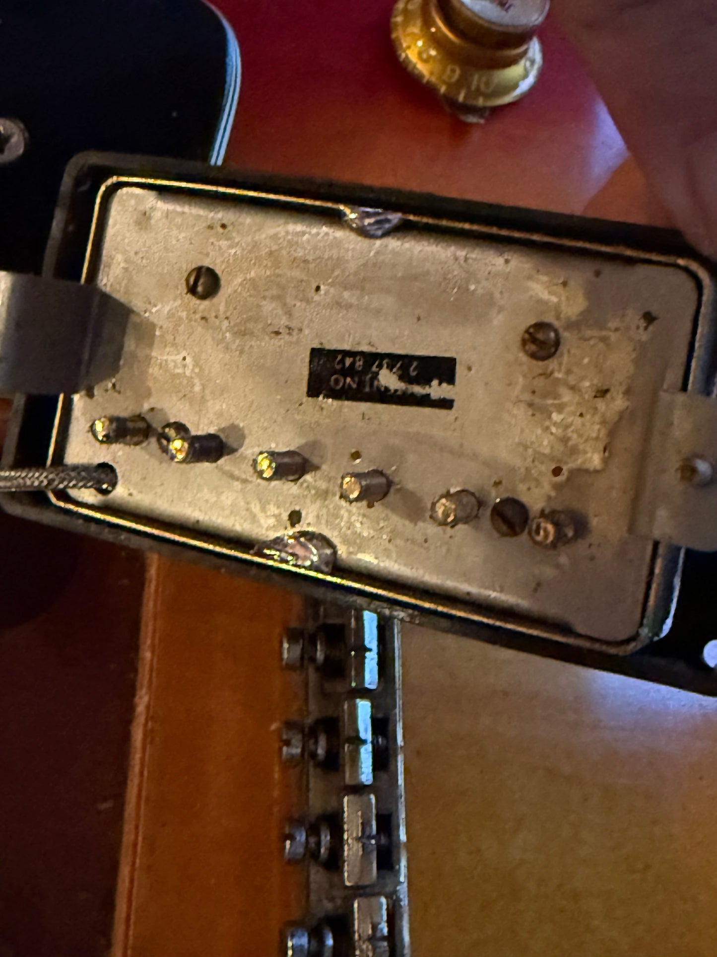 1973 Gibson Les Paul Custom Cherry Sunburst Vintage LP w Original Case Patent Sticker Humbuckers