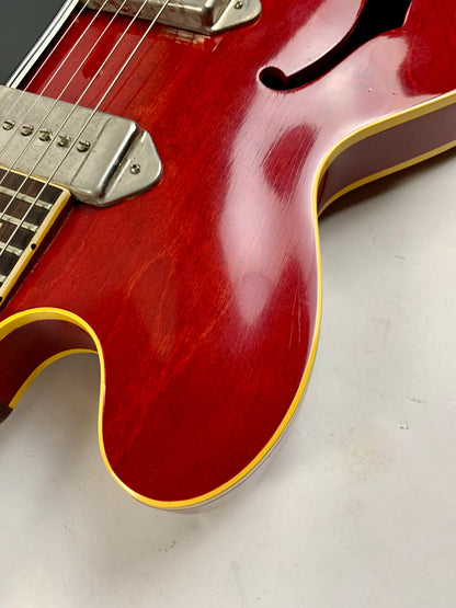 1963 Gibson ES-330TDC Cherry FACTORY BIGSBY w Original Hard Case Exceptionally Clean Vintage Guitar!