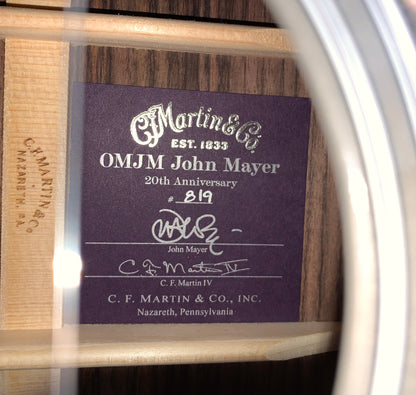 Martin 20th Anniversary OMJM John Mayer Signature Model - Grey Sunburst OM-28