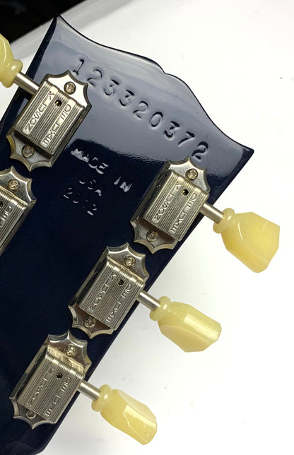 2012 Gibson Les Paul Traditional Plus Chicago Blue Flametop standard