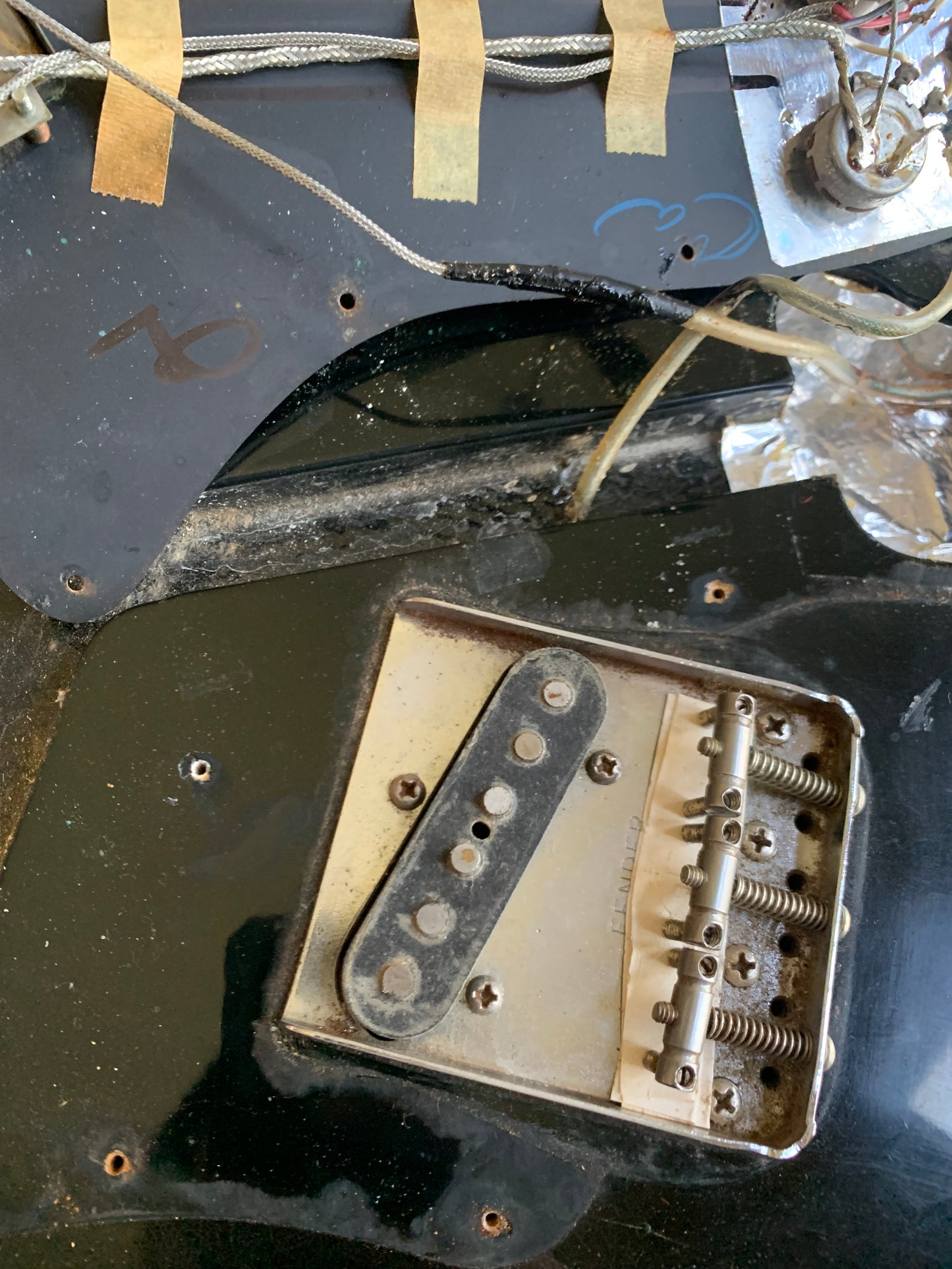 1973 Fender Telecaster Custom FACTORY BLACK | Keith Richards Spec!