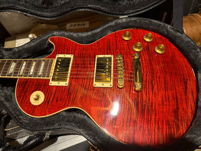 Gibson USA 50s Les Paul Standard Plus 2006 | Black Cherry Flametop Gold Hardware AA Top