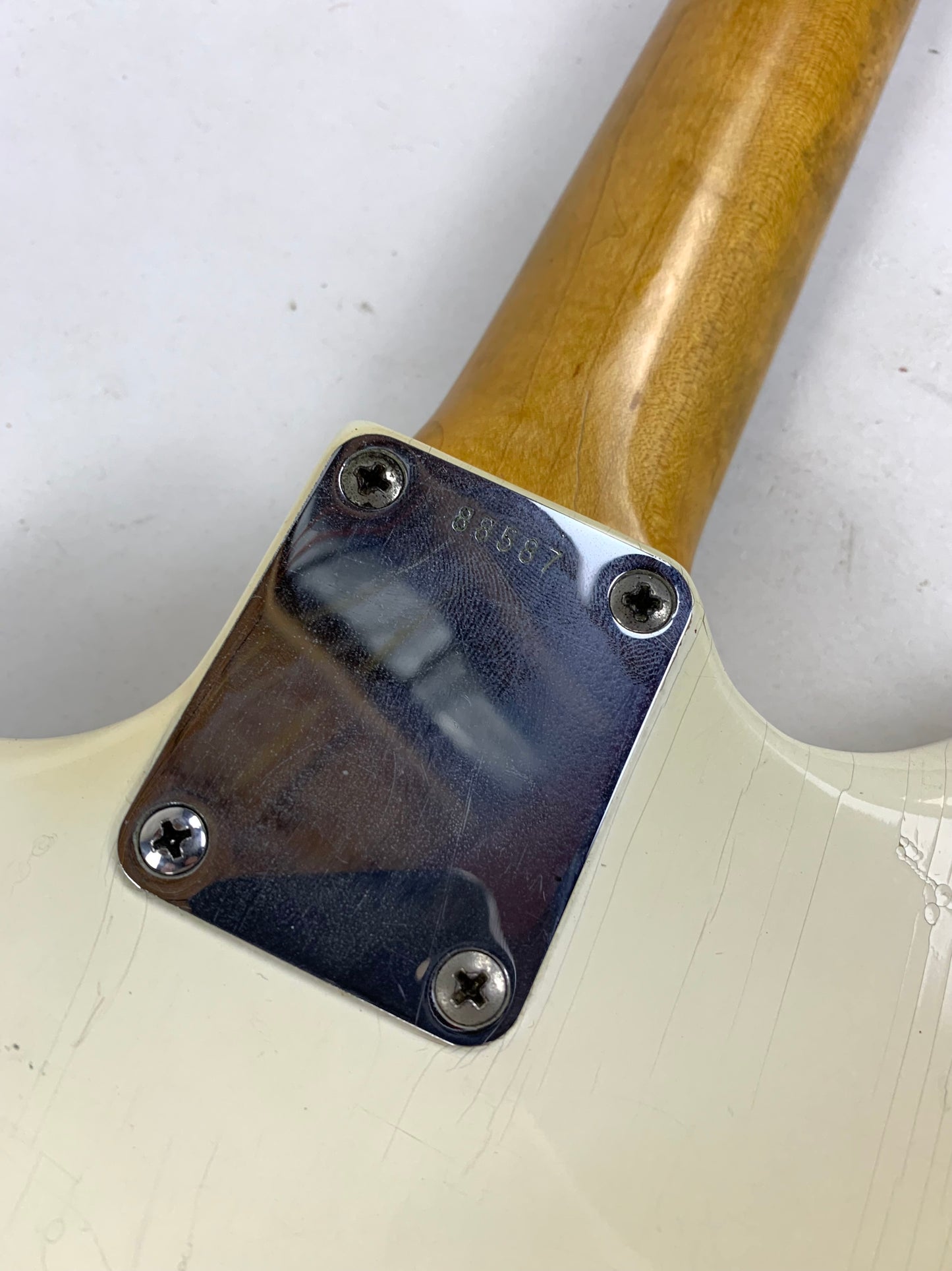 1962 Fender Jaguar Factory Custom Color OLYMPIC WHITE Pre-CBS w Original Brown Case & Strap