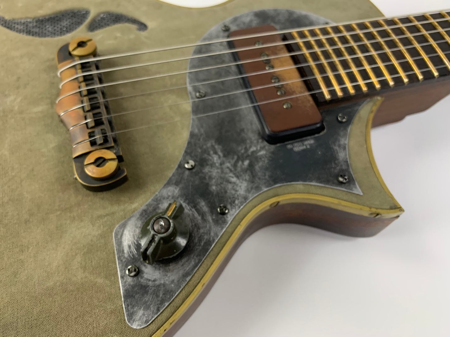 Schroeder WWII GI Radio Lane Guitar & Travel Guitar SET owned by Zac Brown Band