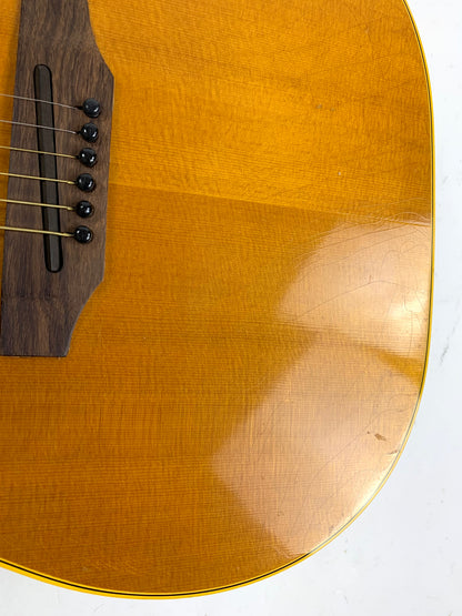 1966 Gibson B-25 N Natural Small Body Acoustic Guitar PROJECT w Original Chipboard Case