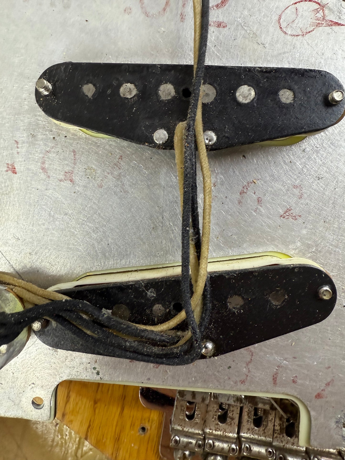 1960 Fender Stratocaster Ash Body Slab Board | Vintage Strat w Original Hard Case, Blond