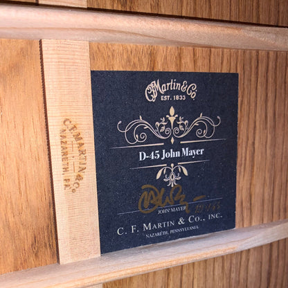 2018 Martin Custom Shop John Mayer D-45 Signature Model Signed Guatemalan Rosewood Engelmann Spruce