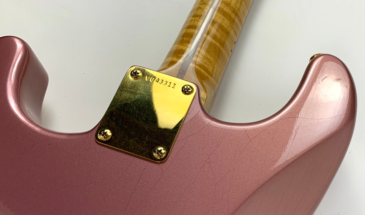 1989 Fender Early Custom Shop Masterbuilt J.W. BLACK 1950s Stratocaster Burgundy Mist w HIGHLY FIGURED Maple Neck ONE-OFF