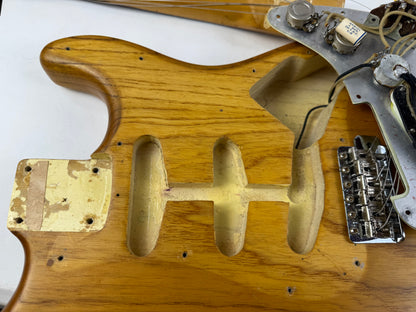 1960 Fender Stratocaster Ash Body Slab Board | Vintage Strat w Original Hard Case, Blond