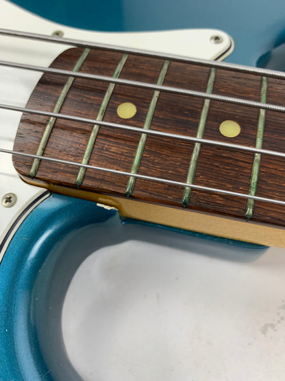 1965 Fender Jazz Bass Custom Color LAKE PLACID BLUE w Original Case L-Series, Padauk Board, BOOK PIECE!