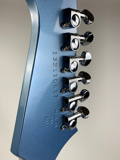 2011 Gibson USA Firebird Non-Reverse Pelham Blue 3 P90's w OHSC! MINTY!