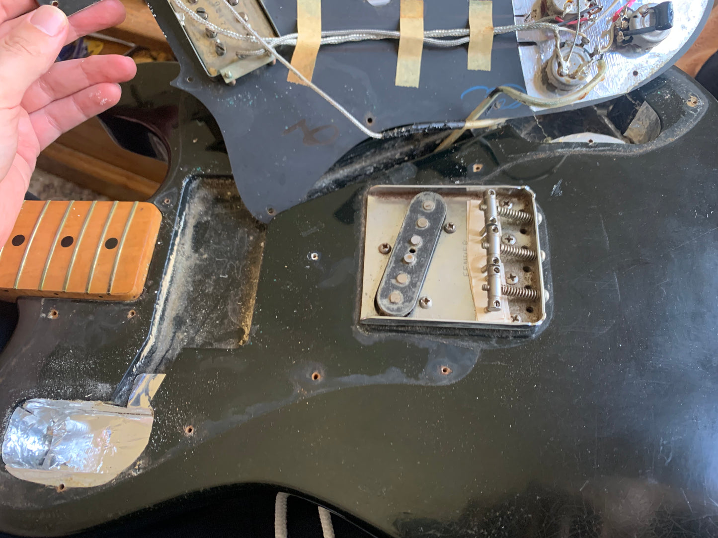 1973 Fender Telecaster Custom FACTORY BLACK | Keith Richards Spec!