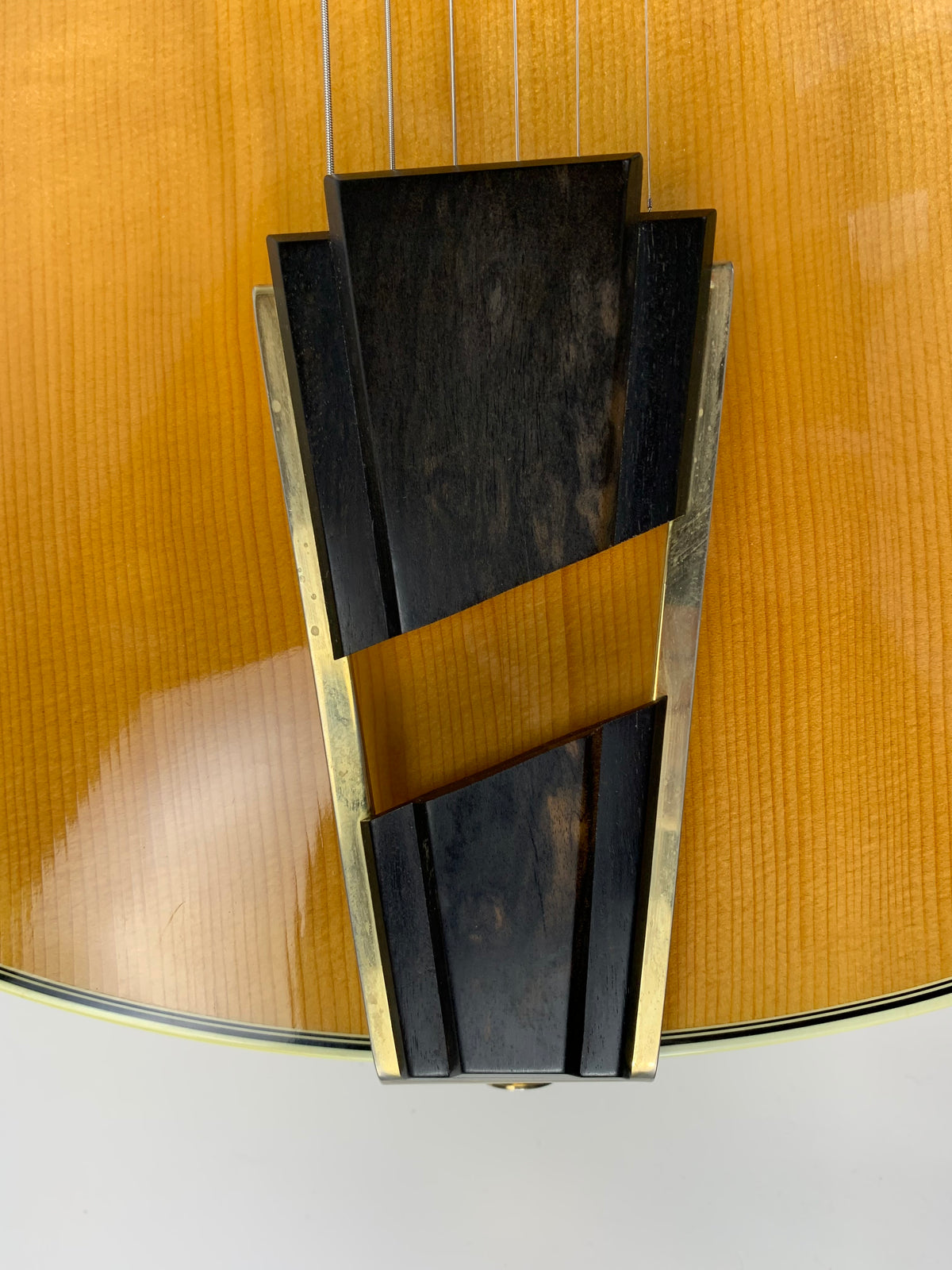 2005 Mark Campellone Deluxe Series 17 Inch Fine Archtop Guitar w Floating Pickup Natural Finish Made In USA