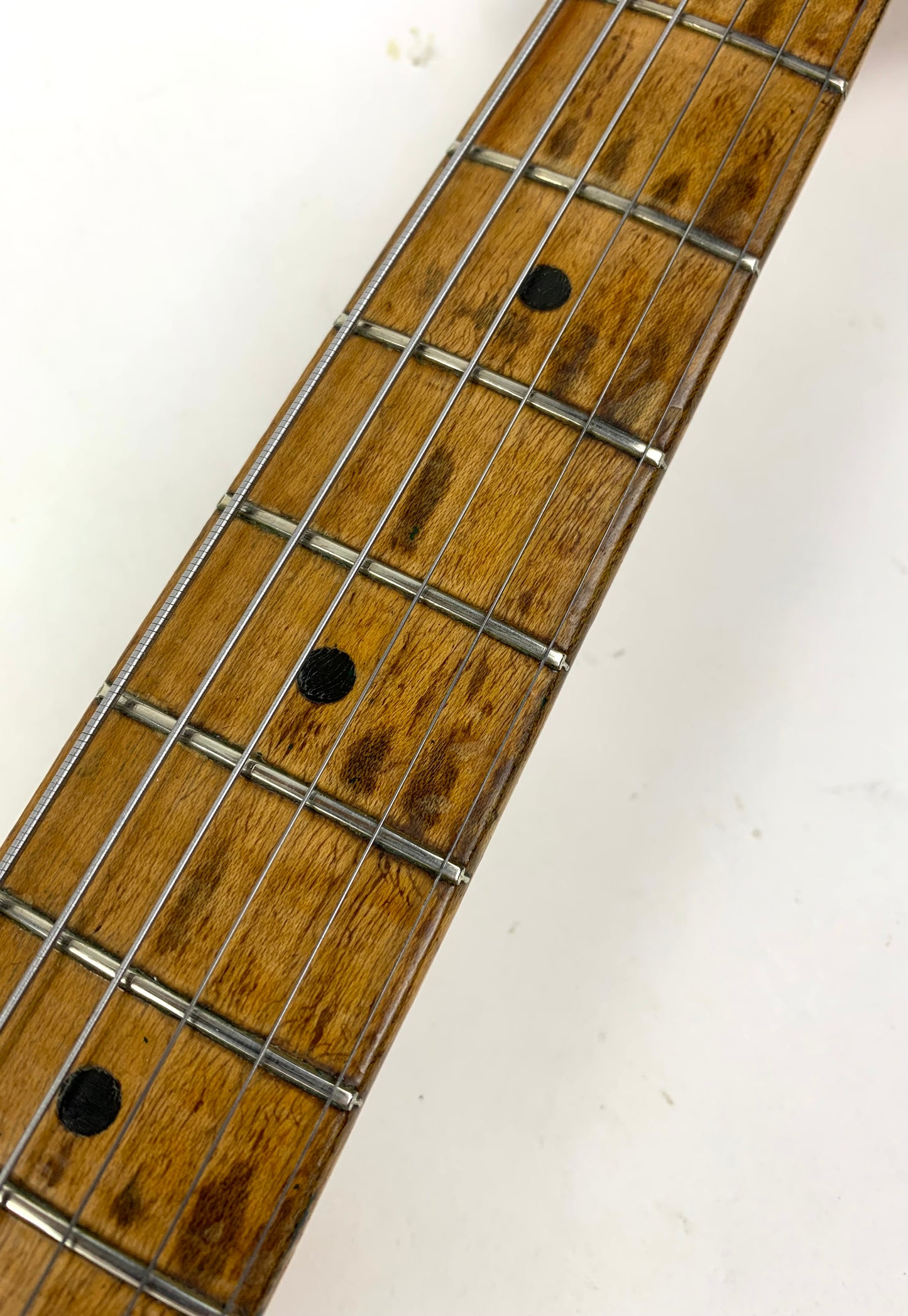 1957 Fender Duo Sonic Desert Sand Tan Wide Nut Maple Neck Anodized Guard w Original Case Pre-CBS