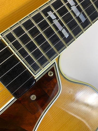 2005 Mark Campellone Deluxe Series 17 Inch Fine Archtop Guitar w Floating Pickup Natural Finish Made In USA