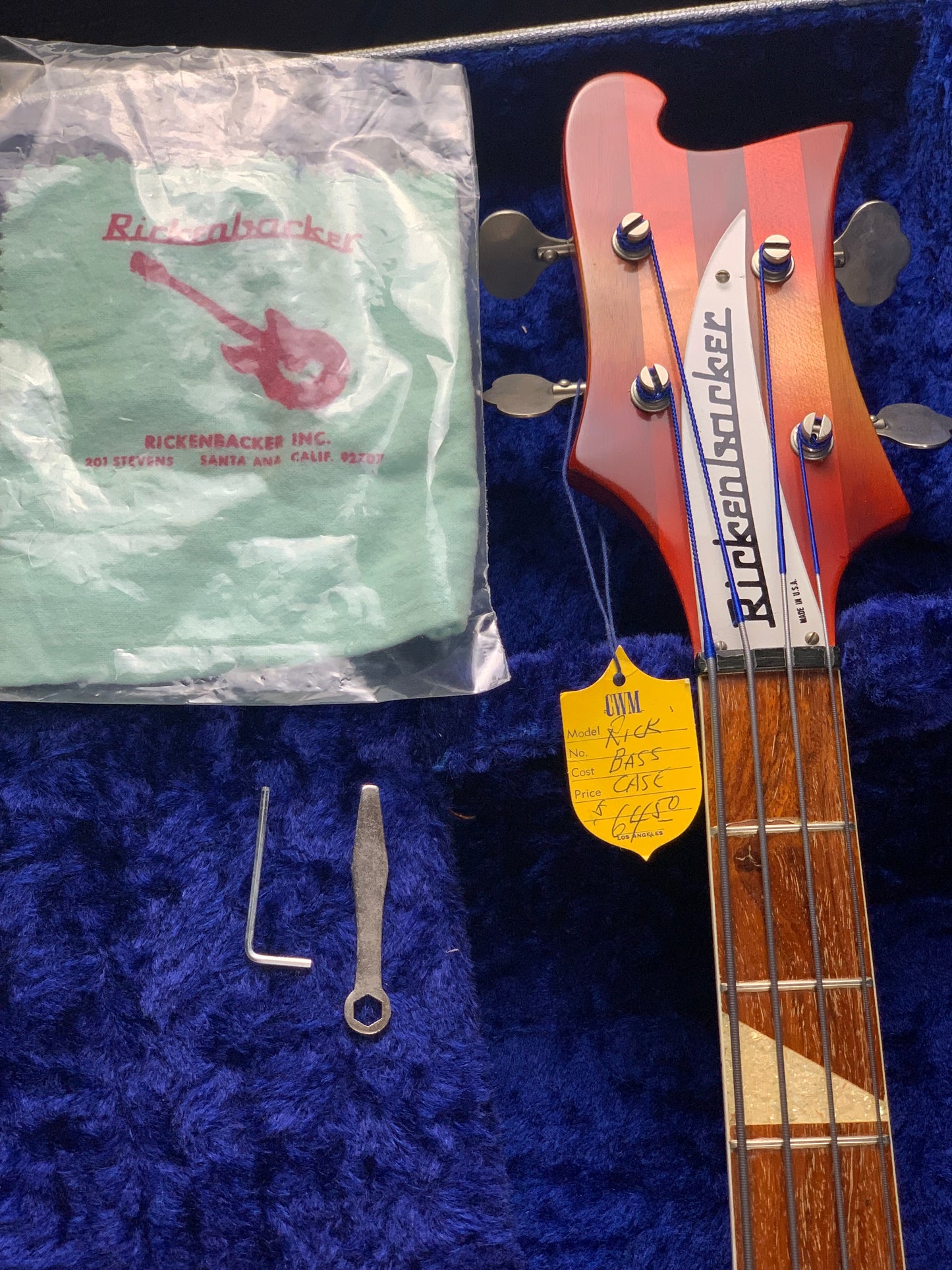 1967 Rickenbacker 4005 Fireglo Bass | MINTY Vintage 1960s