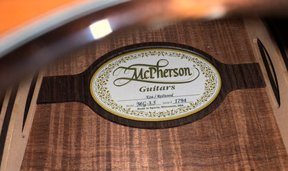 2011 McPherson MG-3.5 Guitar Redwood Top Flamed KOA Back and Sides Acoustic Guitar | LR baggs RTSII