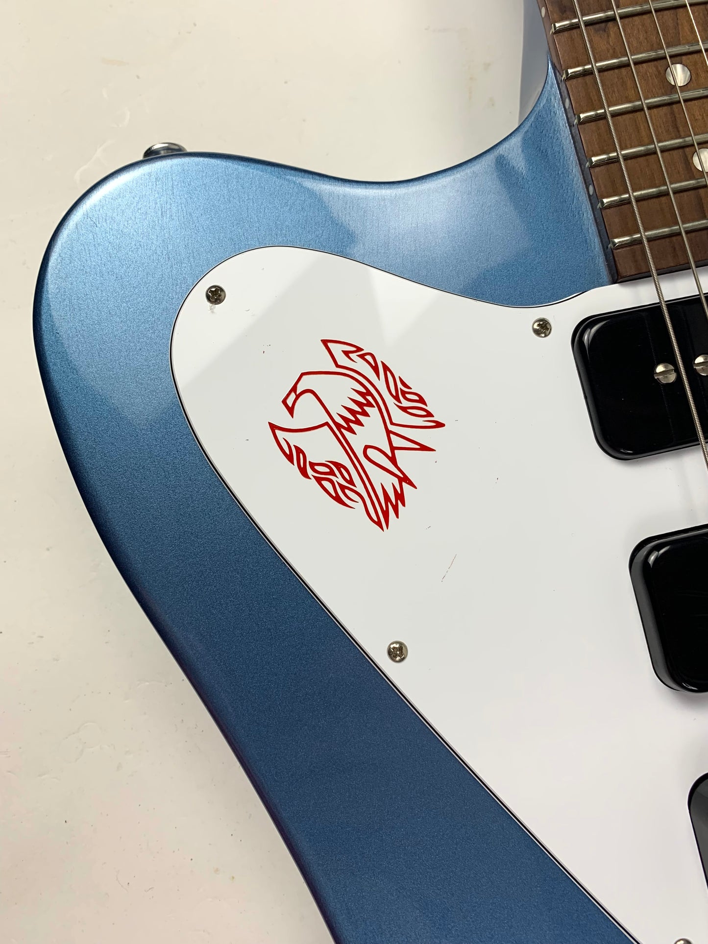 2011 Gibson USA Firebird Non-Reverse Pelham Blue 3 P90's w OHSC! MINTY!