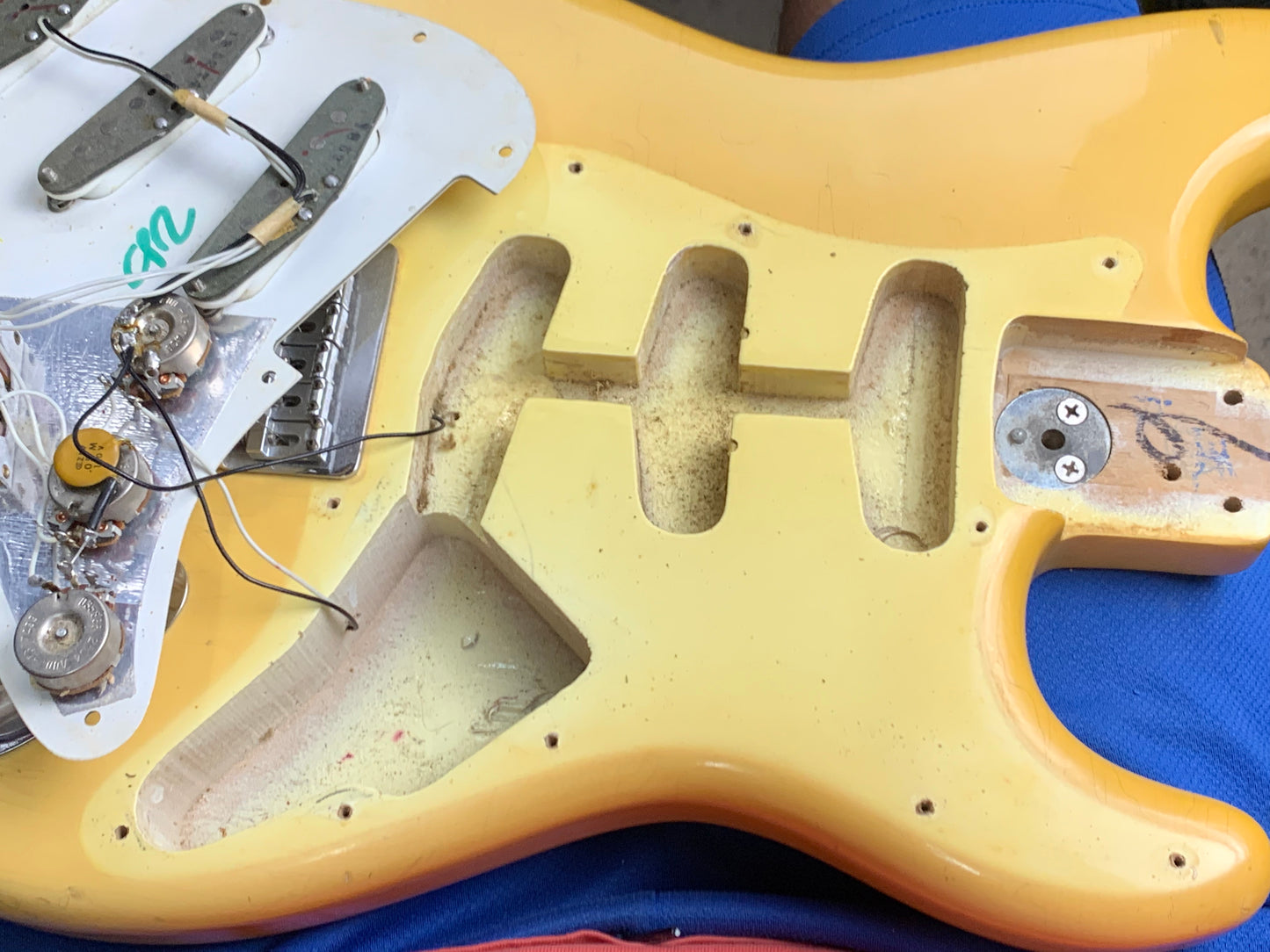 1974 Fender Stratocaster Olympic White Electric Guitar - Hardtail, Custom Color, 100% Original Vintage Strat!