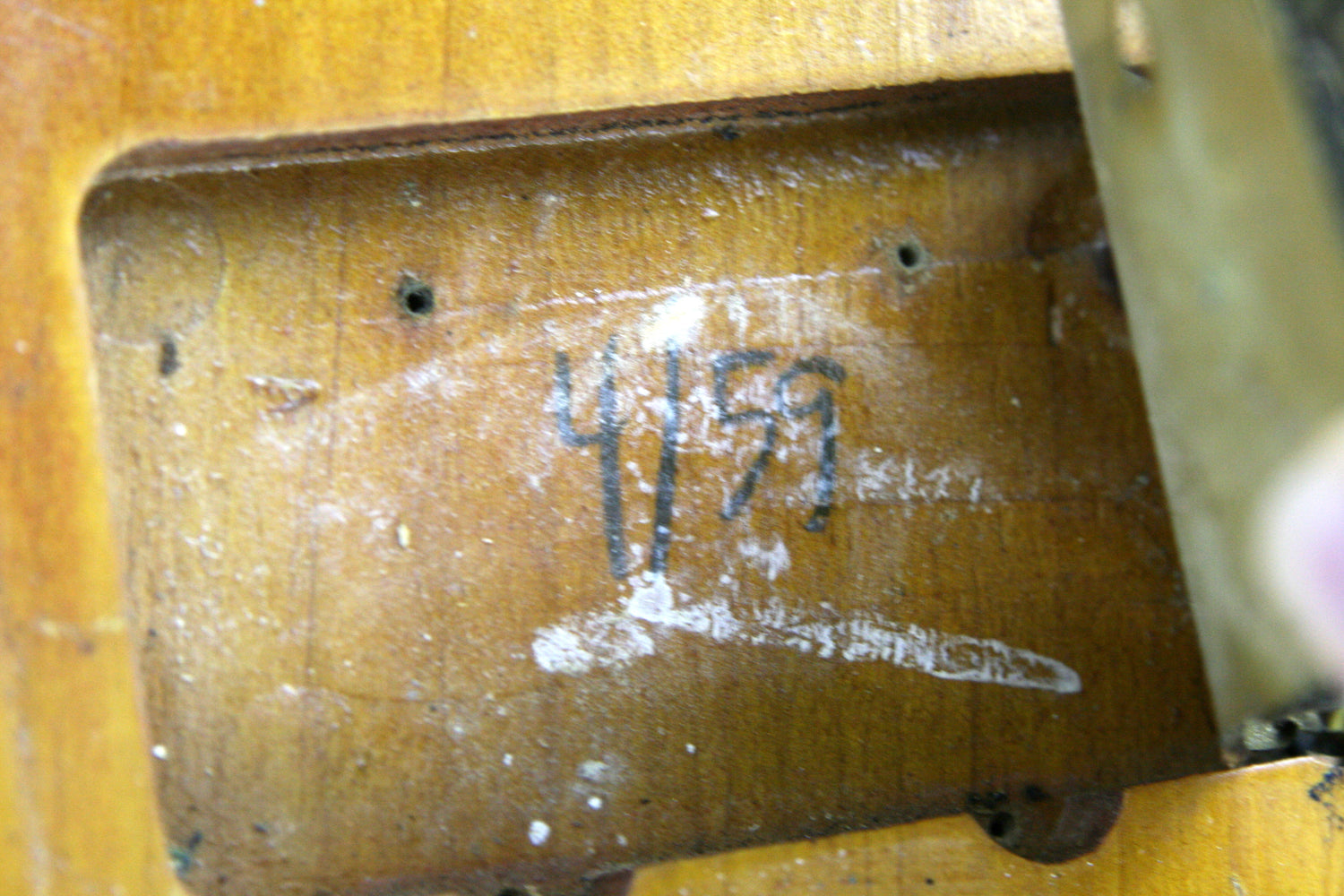 1950's Fender handwritten body date 1959