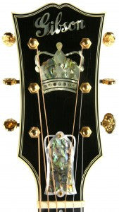 Gibson Monarch J-200 headstock with crown and abalone