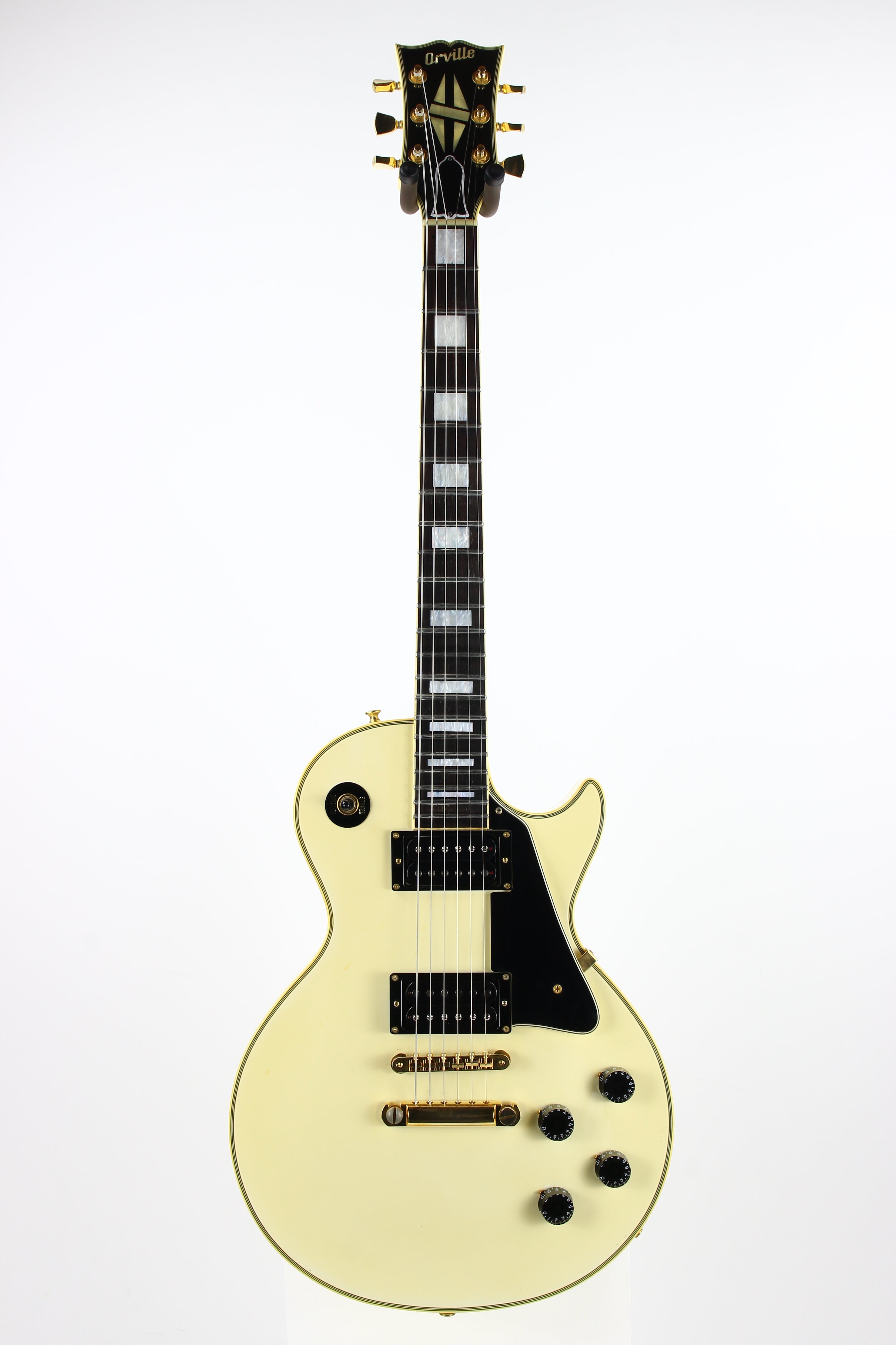 1990 Orville LPC-75 White Les Paul Custom Electric Guitar | MIJ Made i –  Kansas City Vintage Guitars