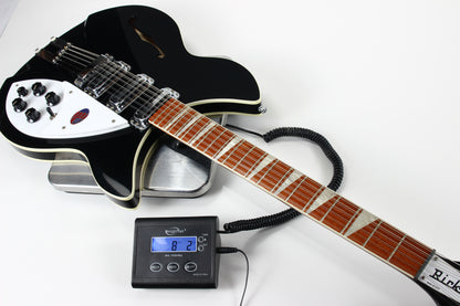 2017 Rickenbacker 1993 Plus Jetglo Black 12 String Electric Guitar 3 Toaster Pickups