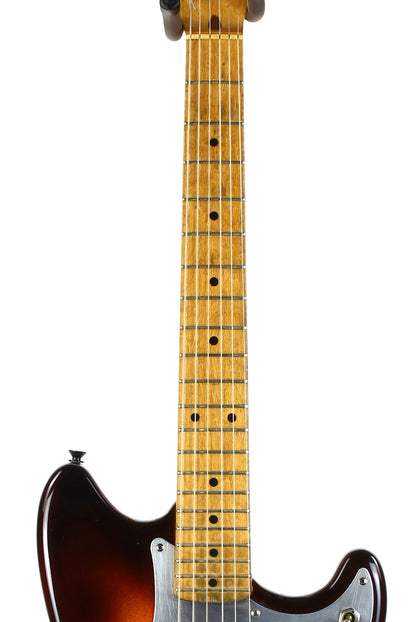 1957 Fender Duo Sonic Vintage Guitar w Original Case | Birdseye Maple Neck!