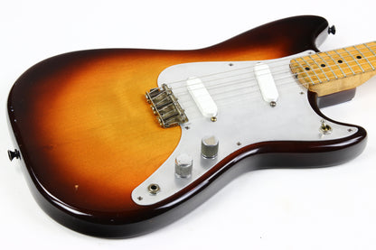 1957 Fender Duo Sonic Vintage Guitar w Original Case | Birdseye Maple Neck!